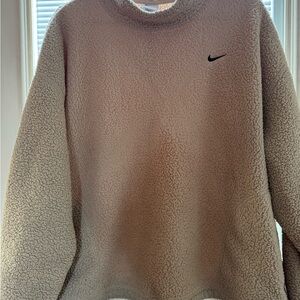 Nike Tan Sherpa Pullover